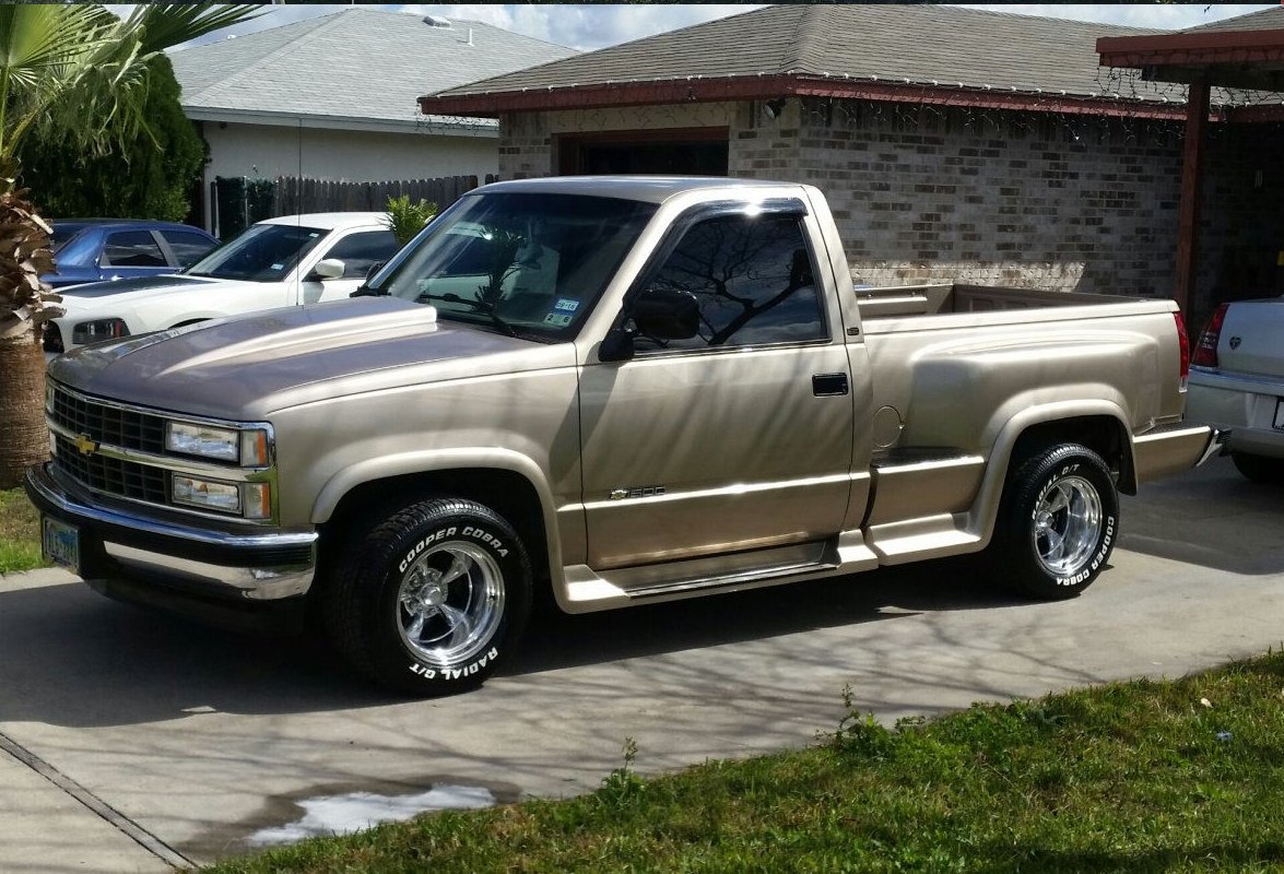 1993 Silverado with 15x10 Torq Thrust II Wheels.